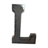 Industrial letter "L" in iron