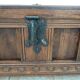 Rustic solid oak chest