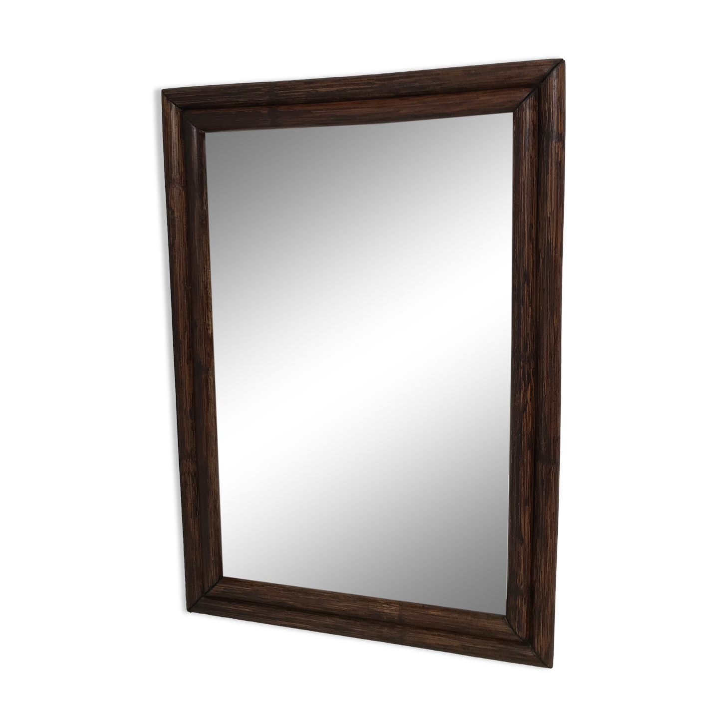 Vintage rattan mirror