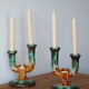 Set de 2 chandelier en émaux de longwy céramique - modèle Jaspe