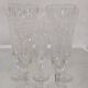 Cut crystal champagne flutes