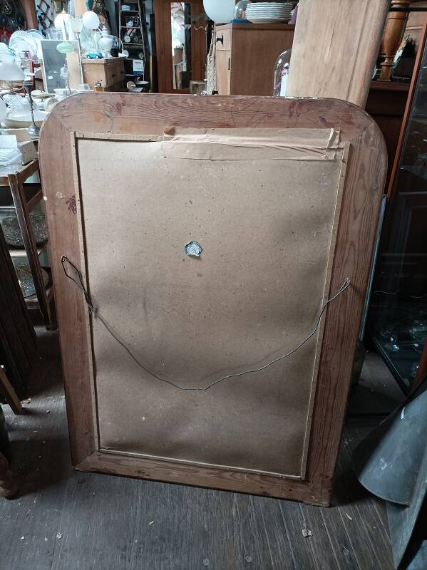 Mirror in wood 104x74cm