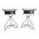 Pair of wrought iron planters