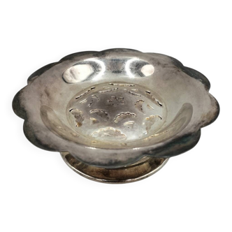 Silver-plated butter dish