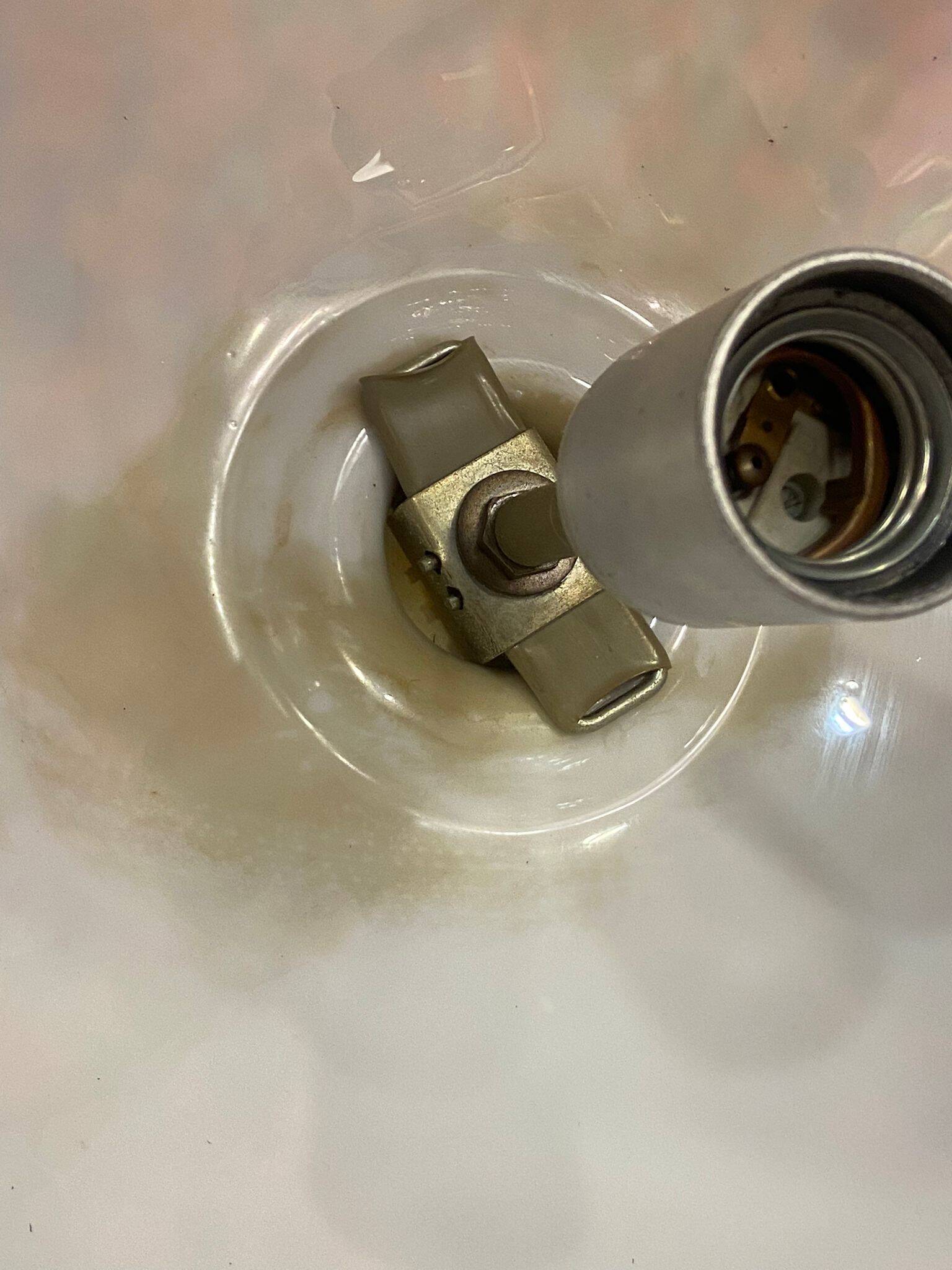 Lampara by Vidrio Millefiori, Peill & Putzler, Mid-century, Naranja, 70's –