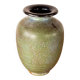 Art Deco vase, in green glazed stoneware, Roger Guérin 1930.