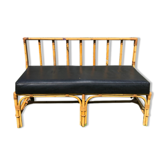 Rattan bench