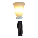 White opaline art deco lamp