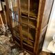 Dark wood dresser with 2 doors and 6 shelves