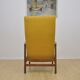 Mid-century armchair with folding footrest, 1960s
