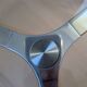 2 Tables basses verre et chrome ovales, gigognes, superposables, forme "gal