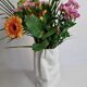 Bloomingville ceramic "Paper bag" vase, 30 cm