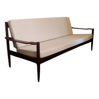 Renovated - Scandinavian mid century teak bench Grete Jal style