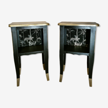 Lot 2 bedside tables