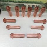 pink / rosaline art deco knife holders