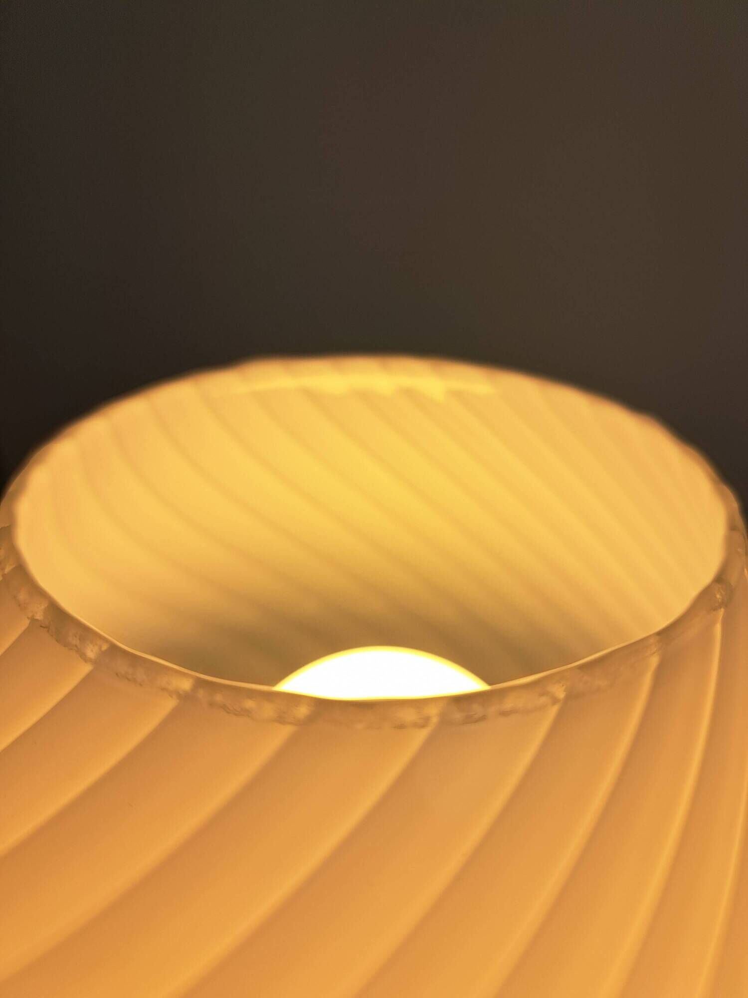 Paire de lampe de chevet champignon en verre soufflé Murano vintage