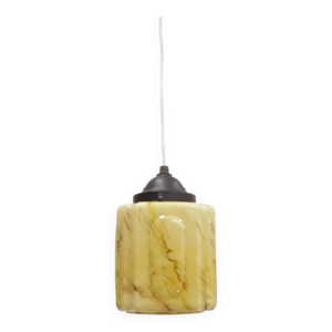 Lustre art déco en verre