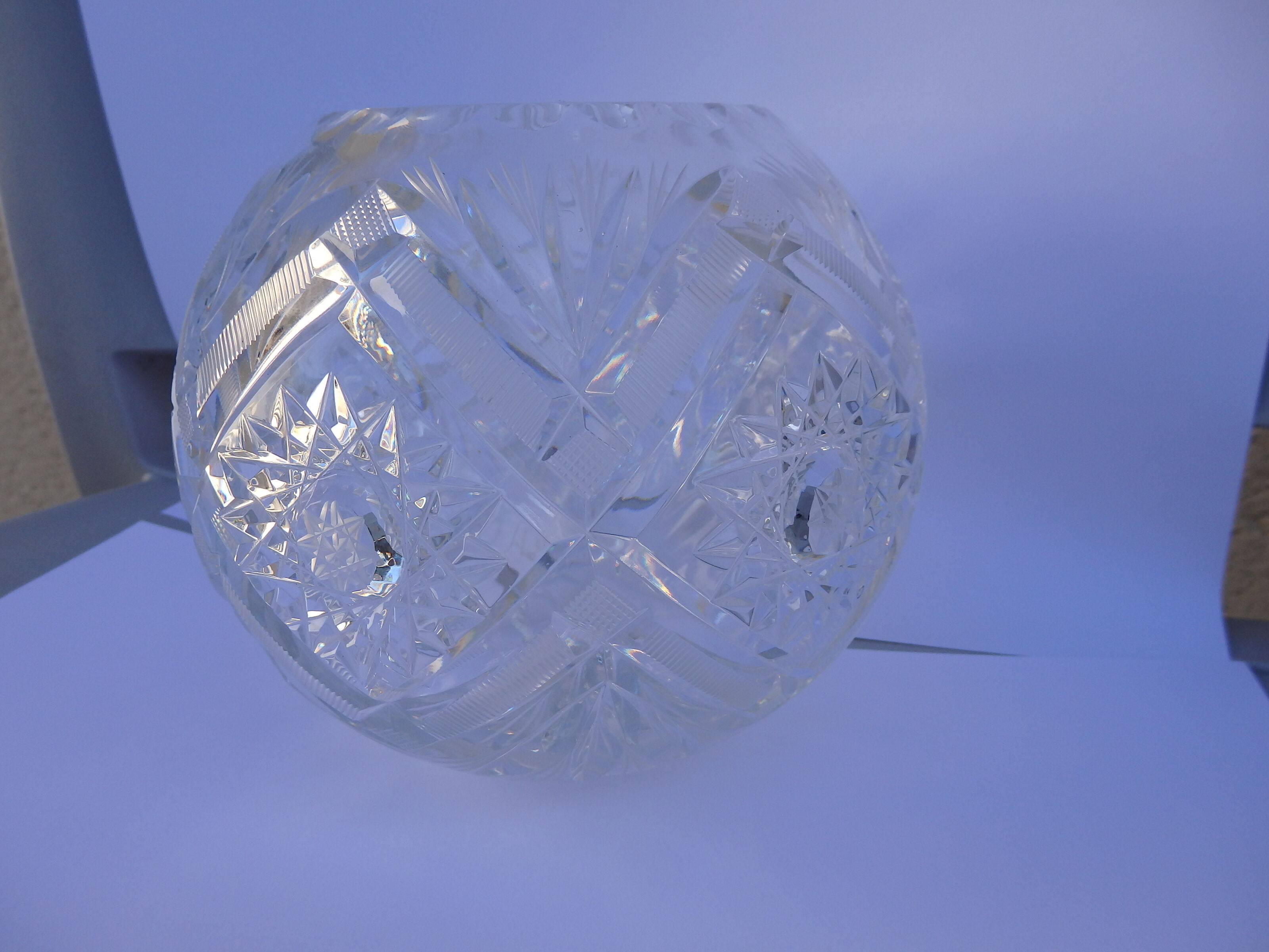 Crystal vase round ball