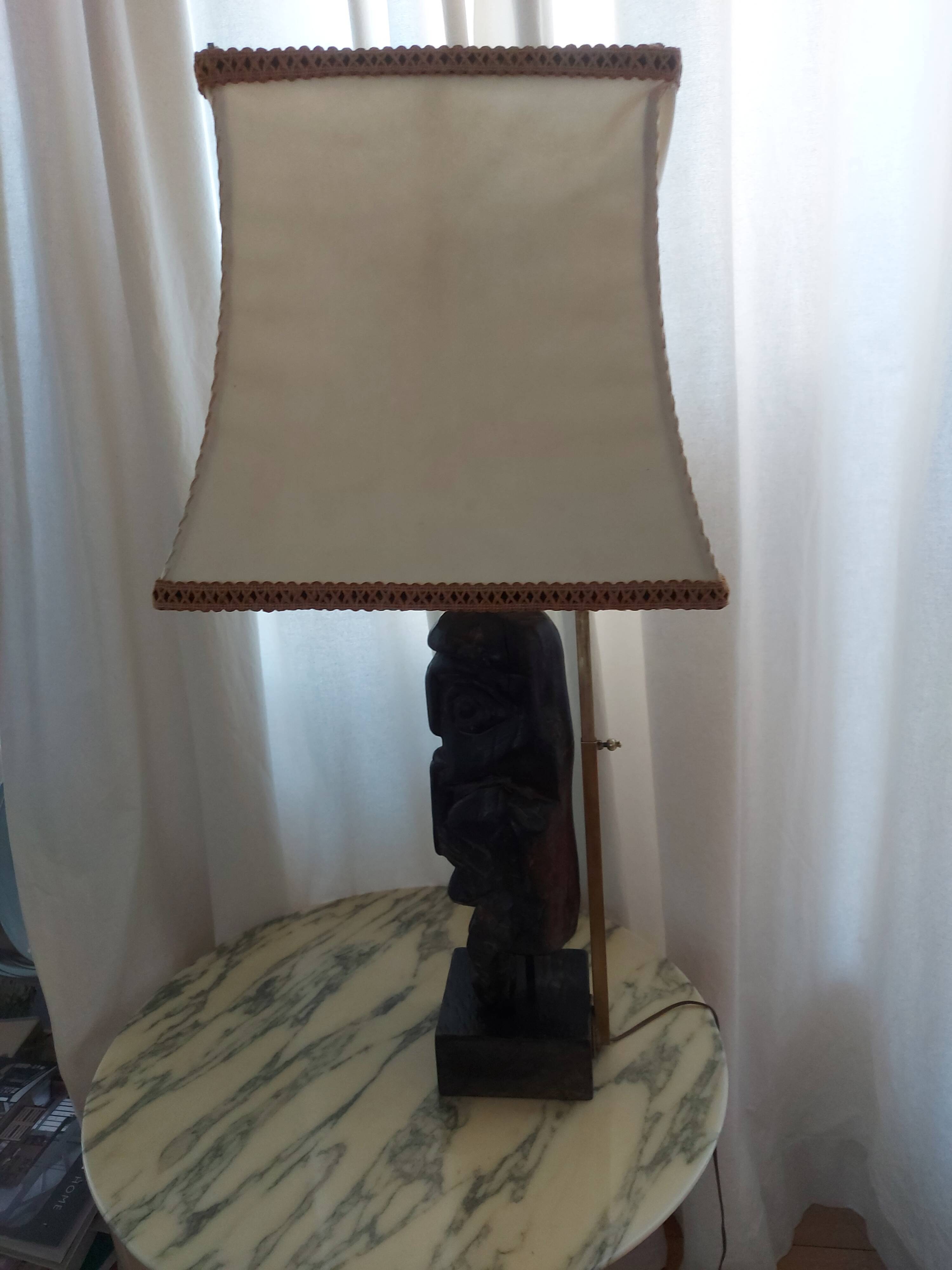 Vintage ethnic lamp of the 50's years