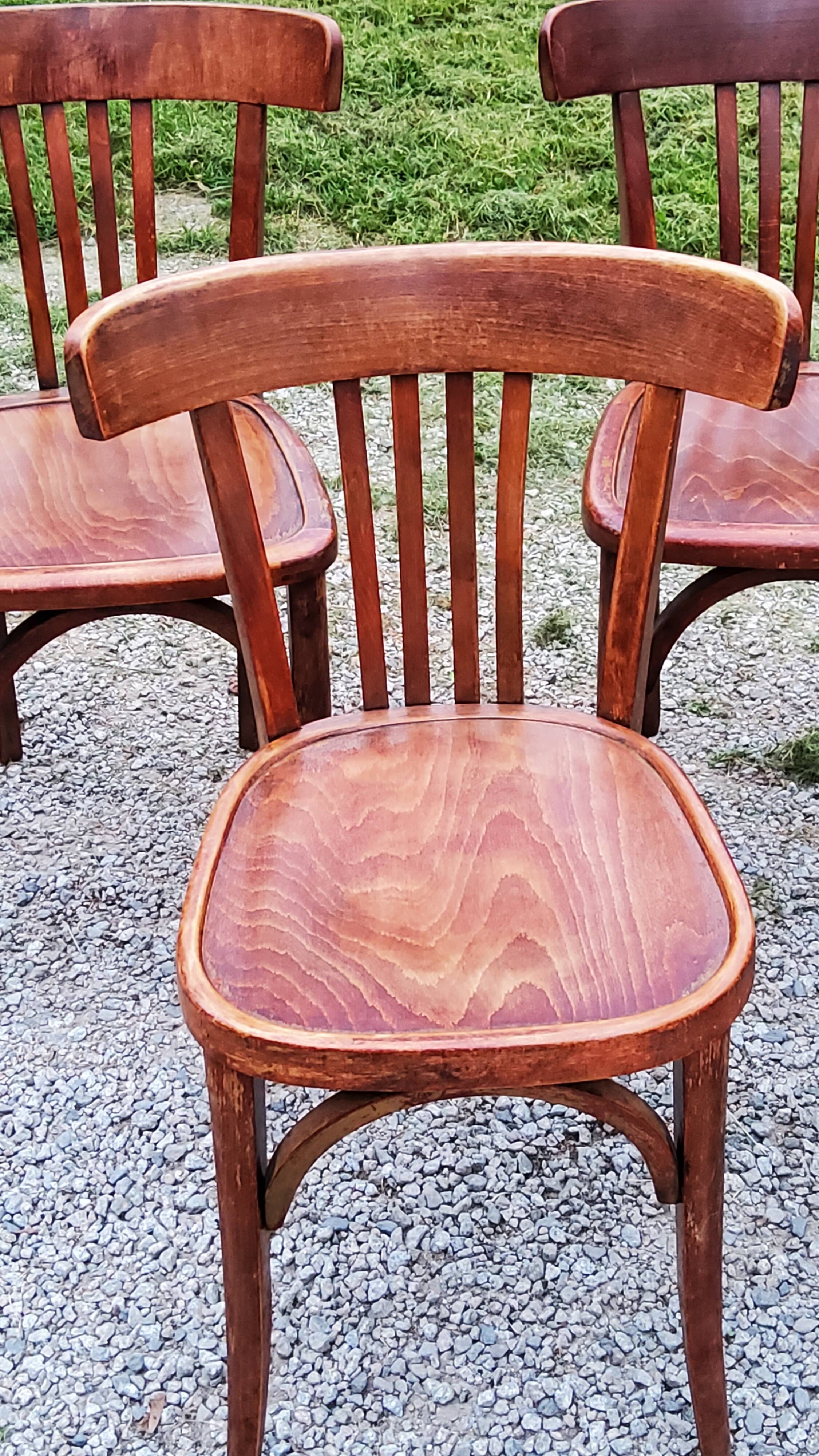 Set of 5 Stella bistro chairs from the 50s