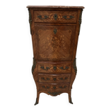 Louis XV style lady's secretary in light wood marquetry, 20th century