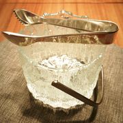Ice bucket Tapio Wirkkala Seita Iitala and ice tongs Quist
