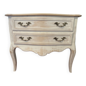 Louis XV curved chest of drawers