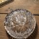 Cut crystal ashtray – in the style of Bohemian crystal