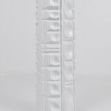 Large White Relief Op Art Porcelain Vase Rosenthal Germany, 1960s