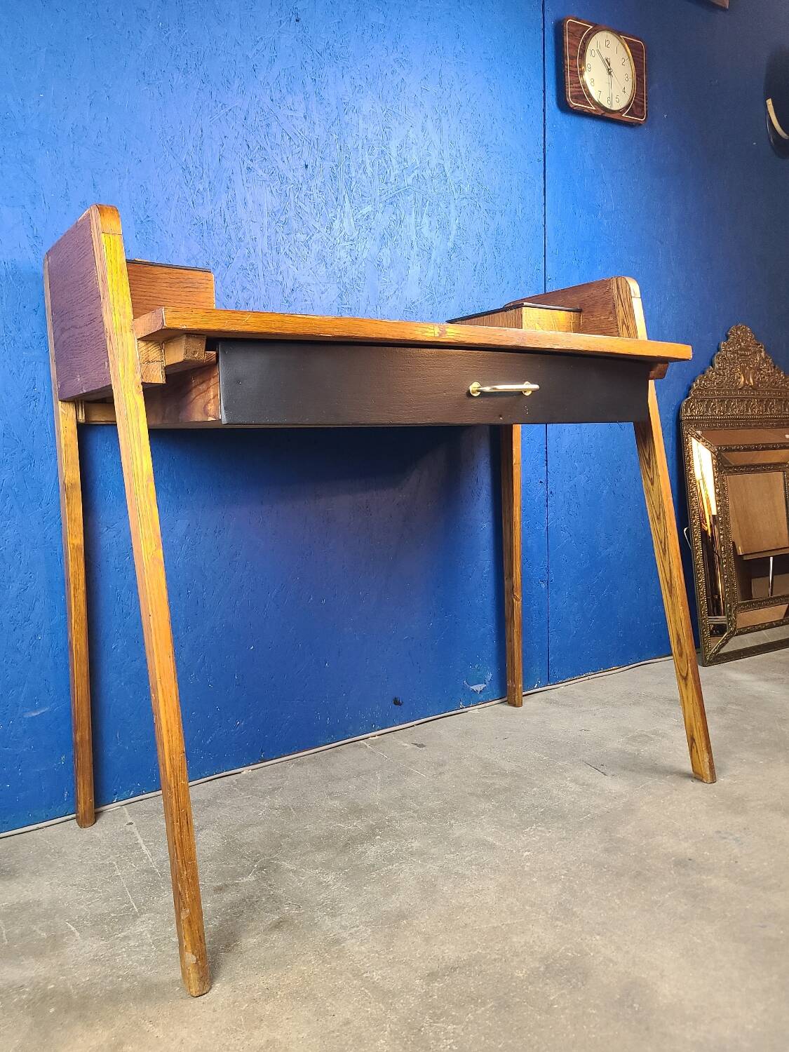 Vintage desk, compass foot dressing table