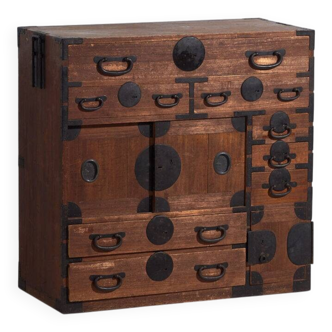 Ancient Japanese Tansu – Meiji/Taishō Period (c.1868-1926) #52