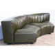 Modular vintage leather sofa by Tito Agnoli for Mobilier International 1970