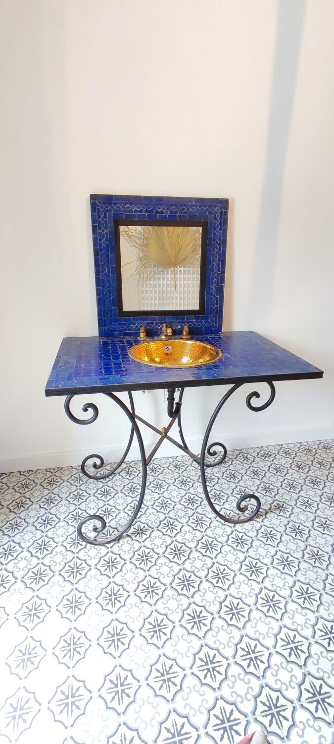 Meuble salle de bain, vasque et miroir