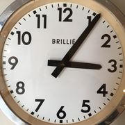 Horloge brillie industrielle années 50 fonctionne
