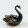 Bronze swan trinket dish bohemian chic trinket dish