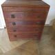 Art Deco chest of drawers with 4 drawers in oak, France 1930s-50s
