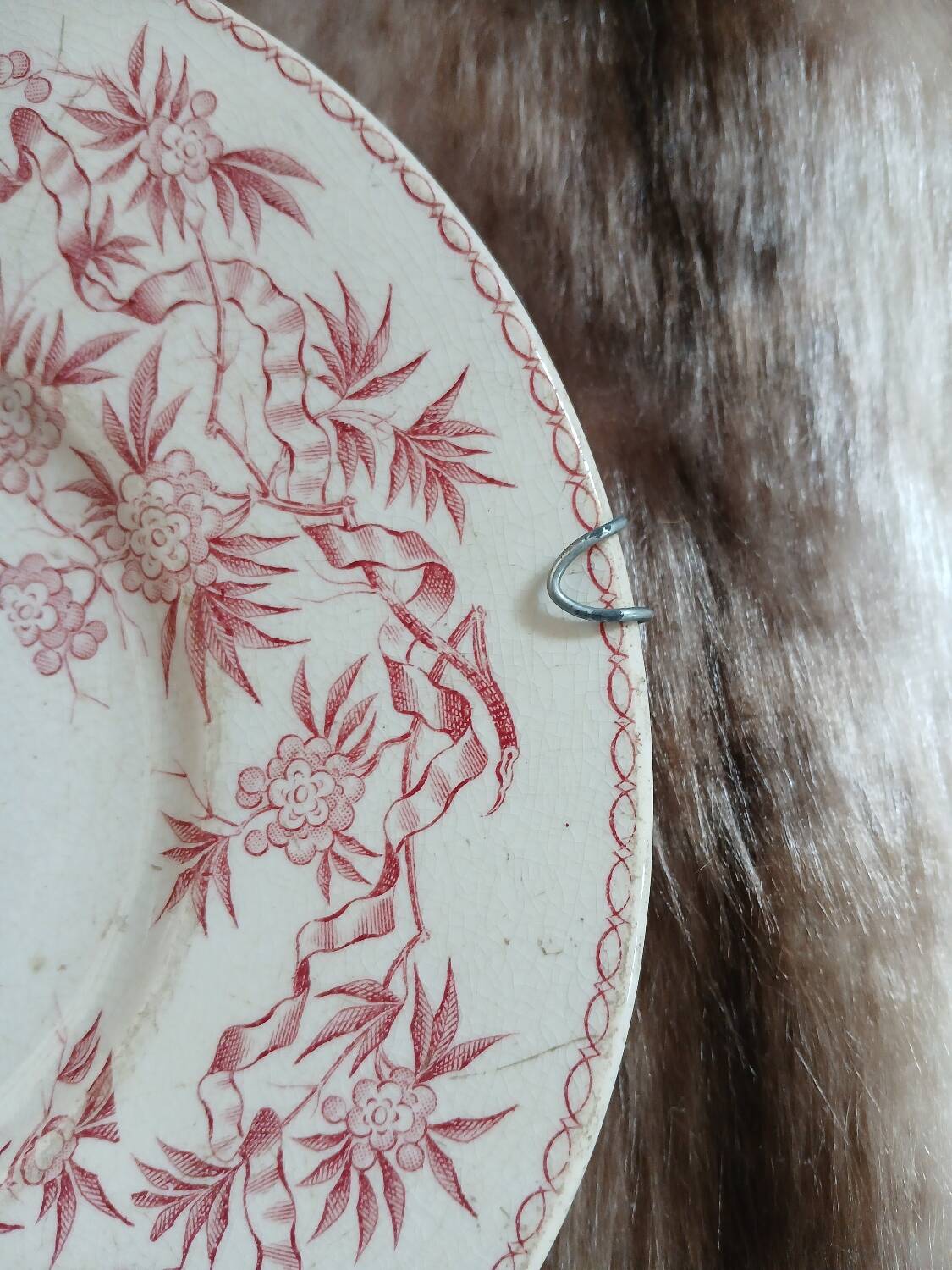 Antique plate in ironstone