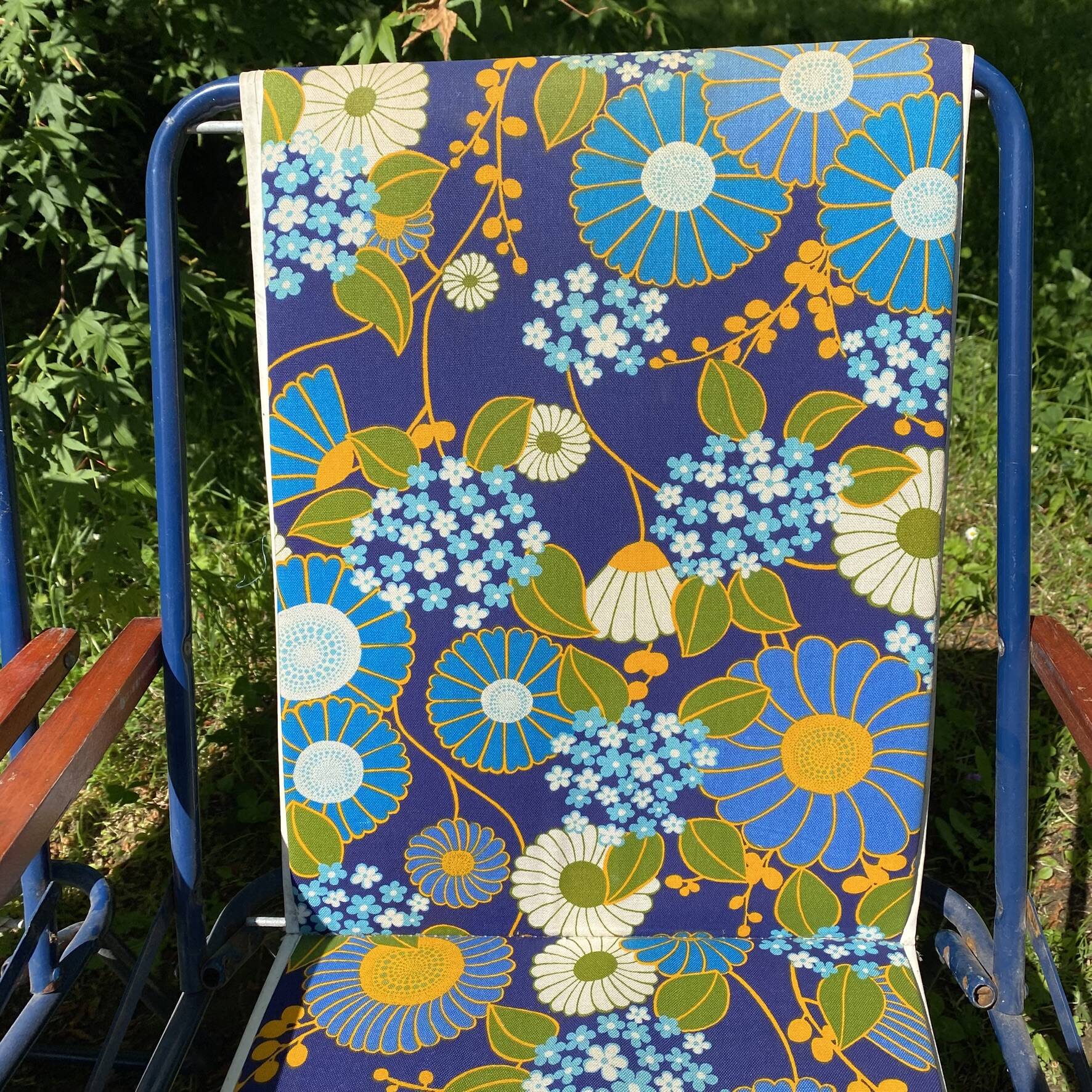 Chaises de camping pliantes années 70 , chaises de jardin