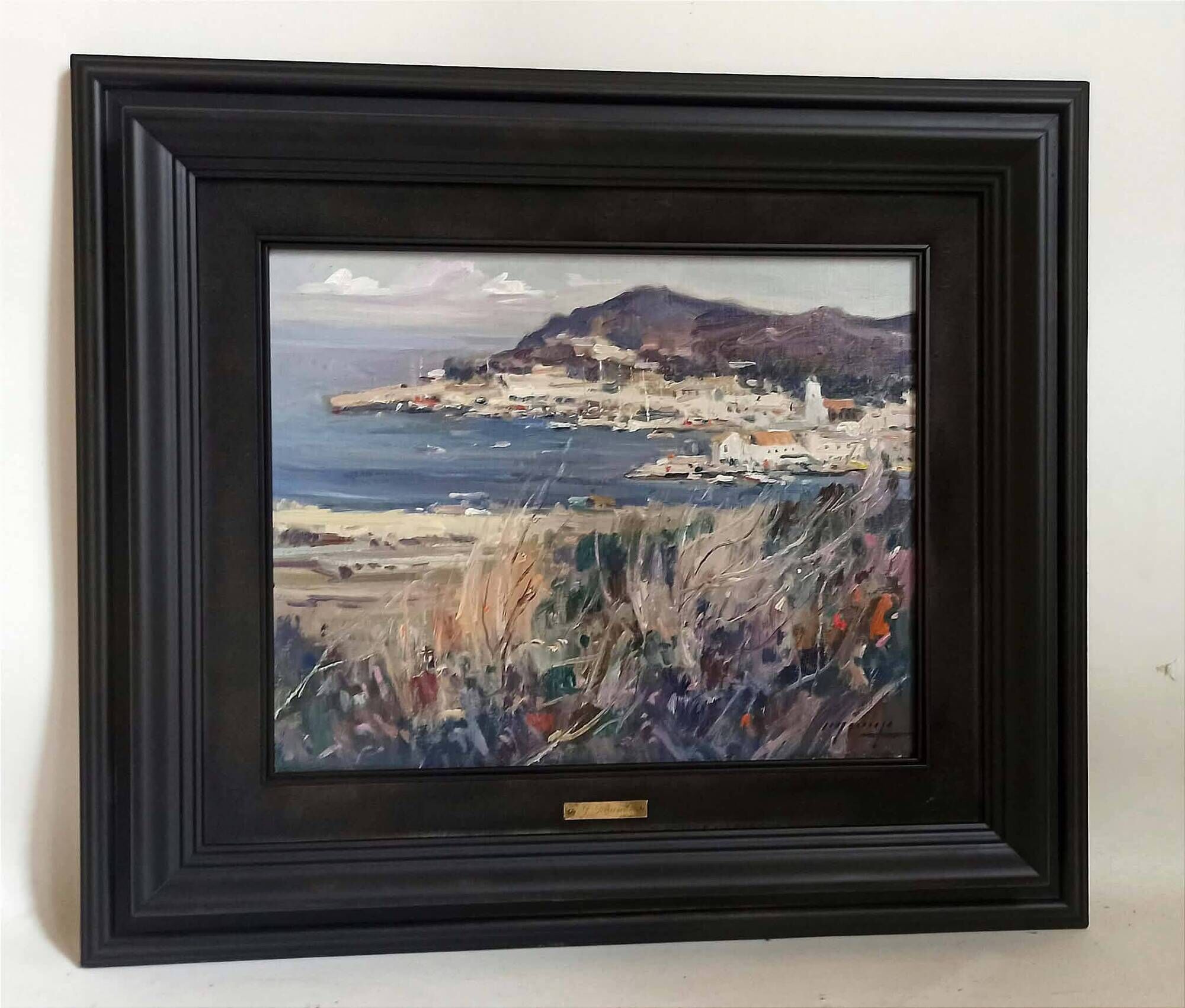 Coastal marine landscape Oil on canvas by Jaume Mariné I Albamonte