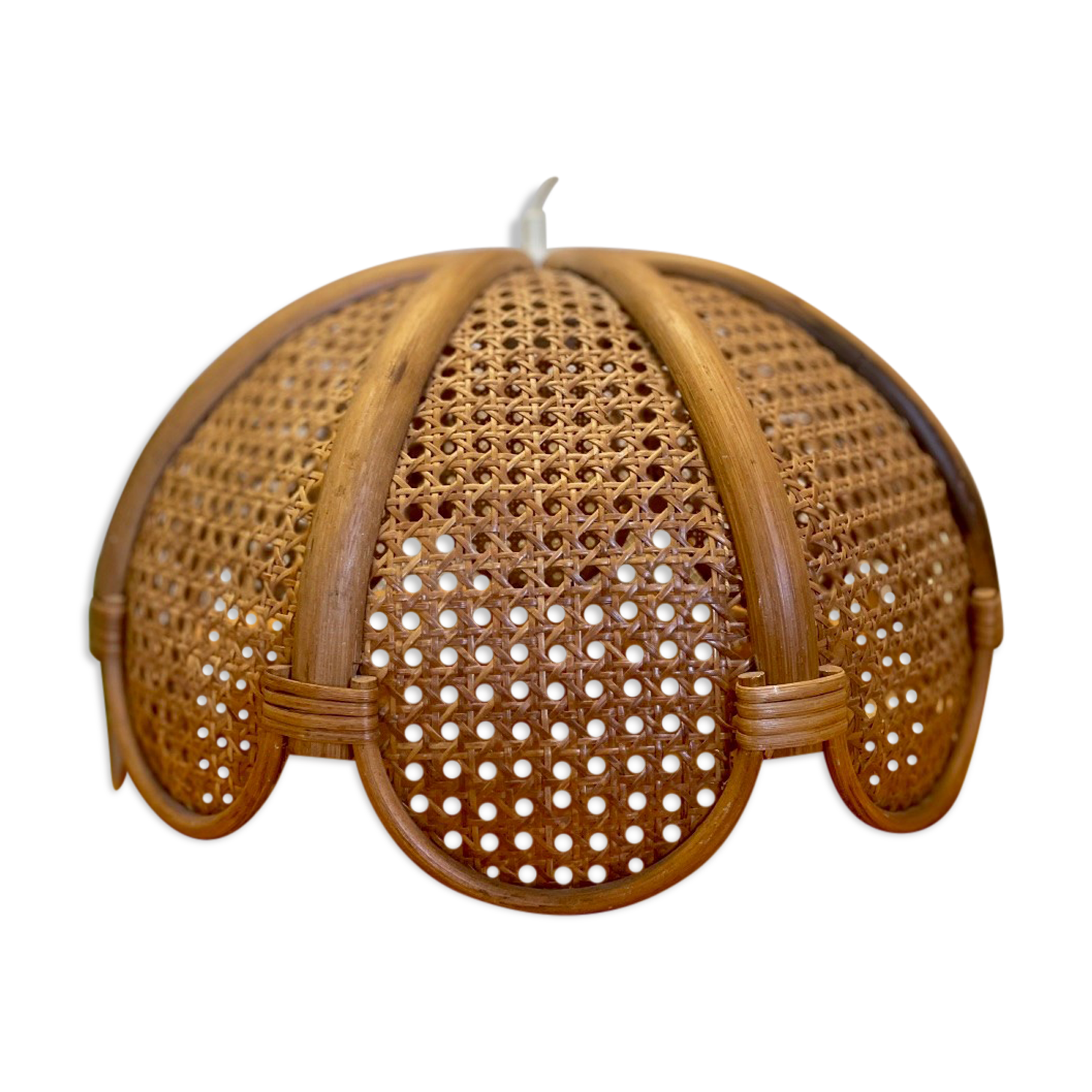 Vintage rattan pendant lamp