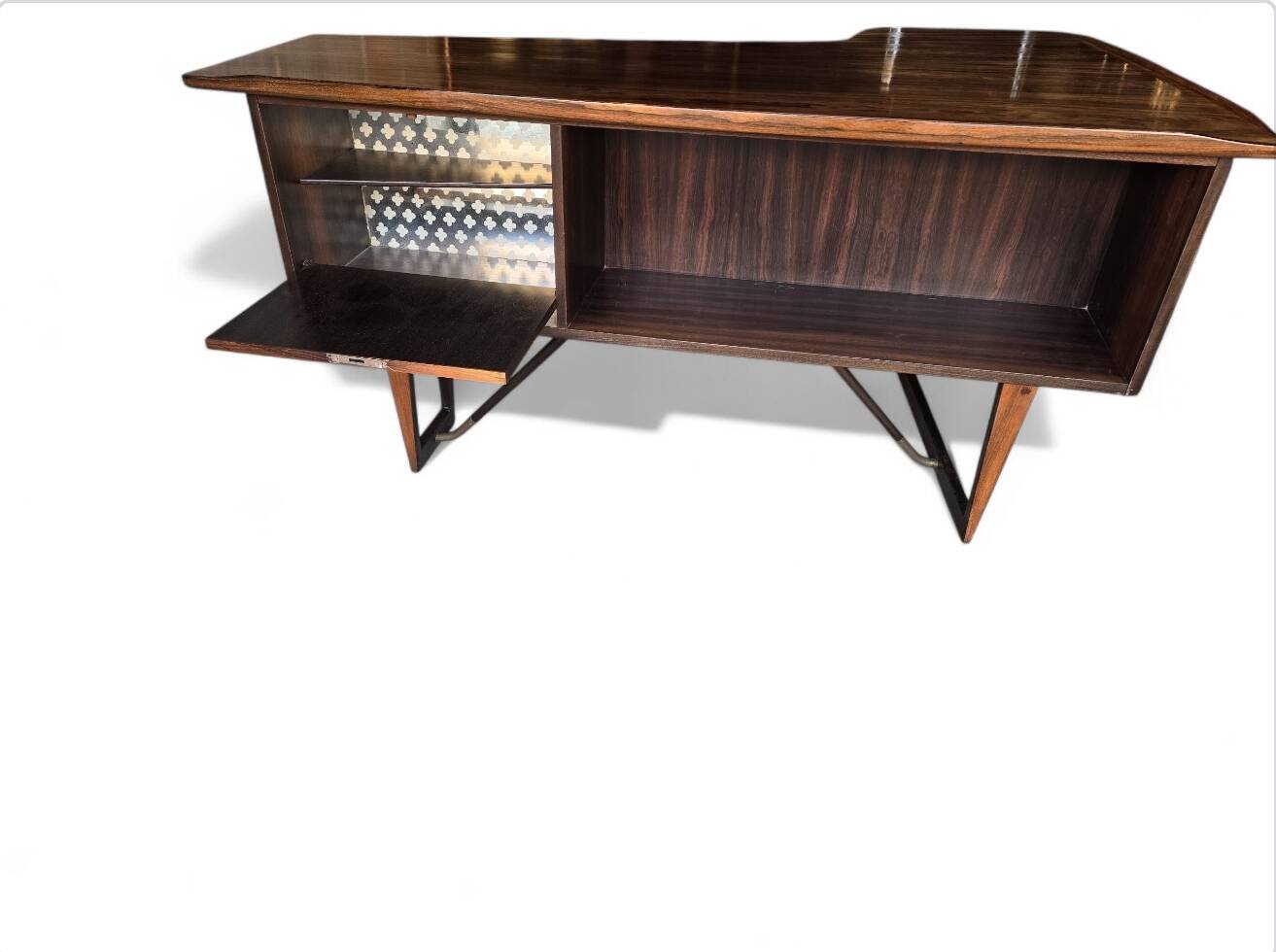 Midcentury Boomerang bureau van Peter Løvig Nielsen voor Hedensted