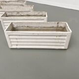 Set of 8 fiber cement planters
