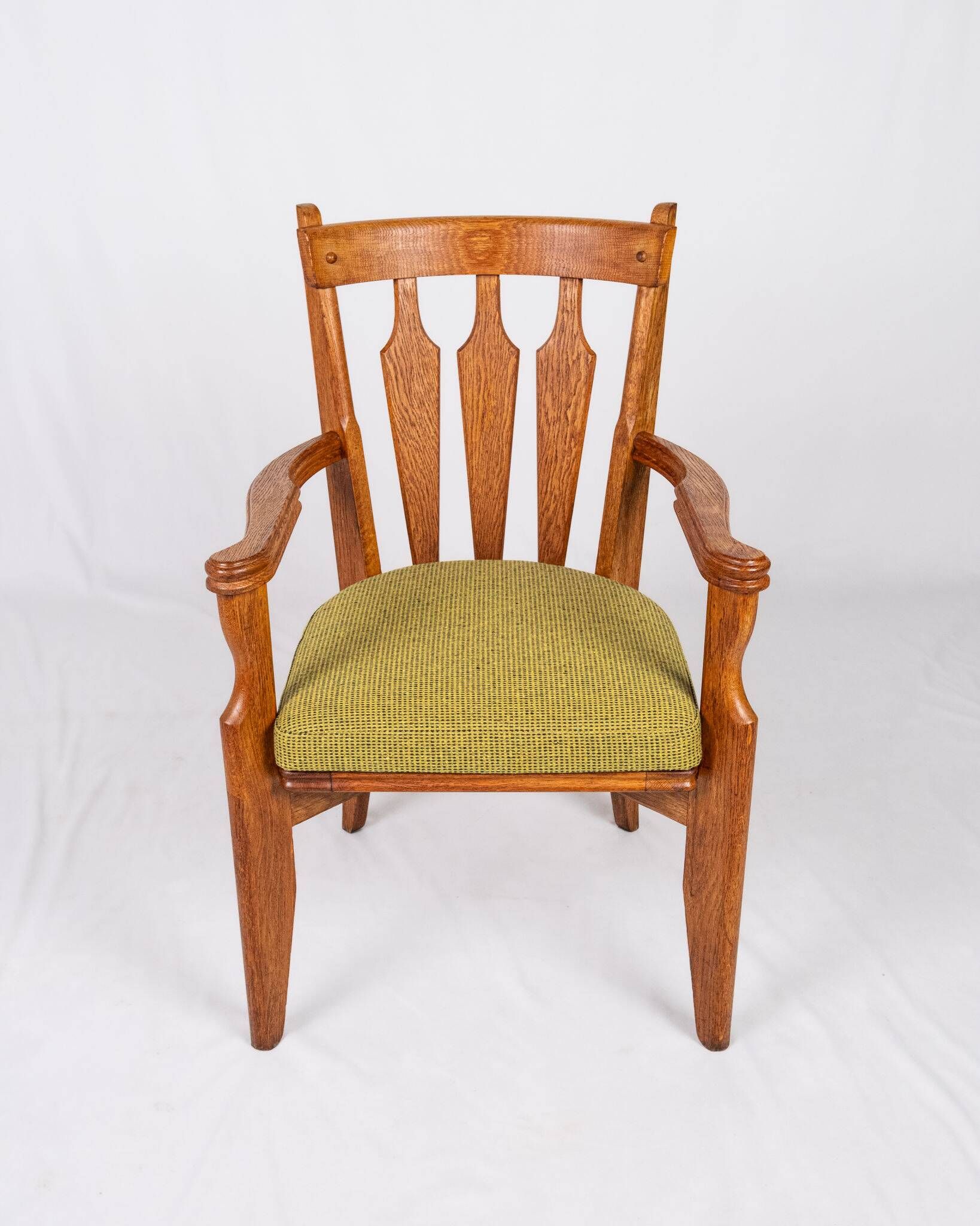 Set of 4 Guillerme and Chambron chairs, Your House, France, 1950s