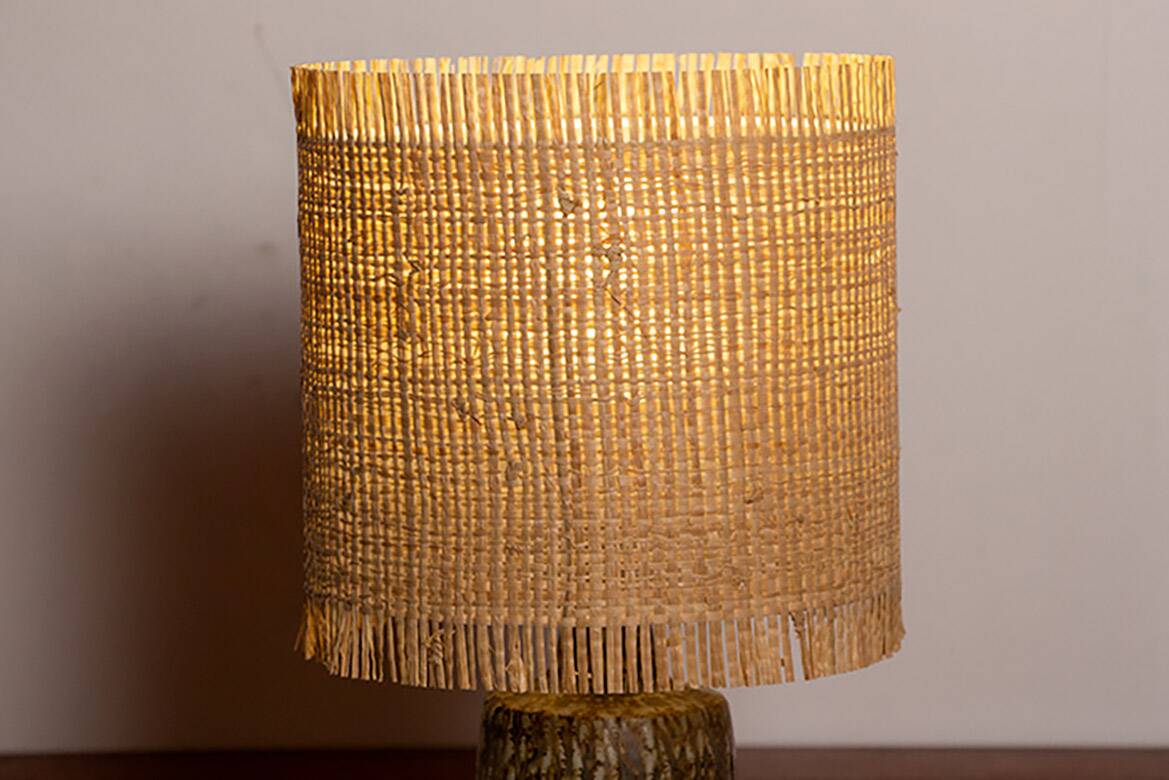 Swedish ceramic floor lamp from the “Rubus” series by Gunnar Nylund, 1960s