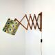 Scandinavian Teak Scissor Wall Lamp, 1950s