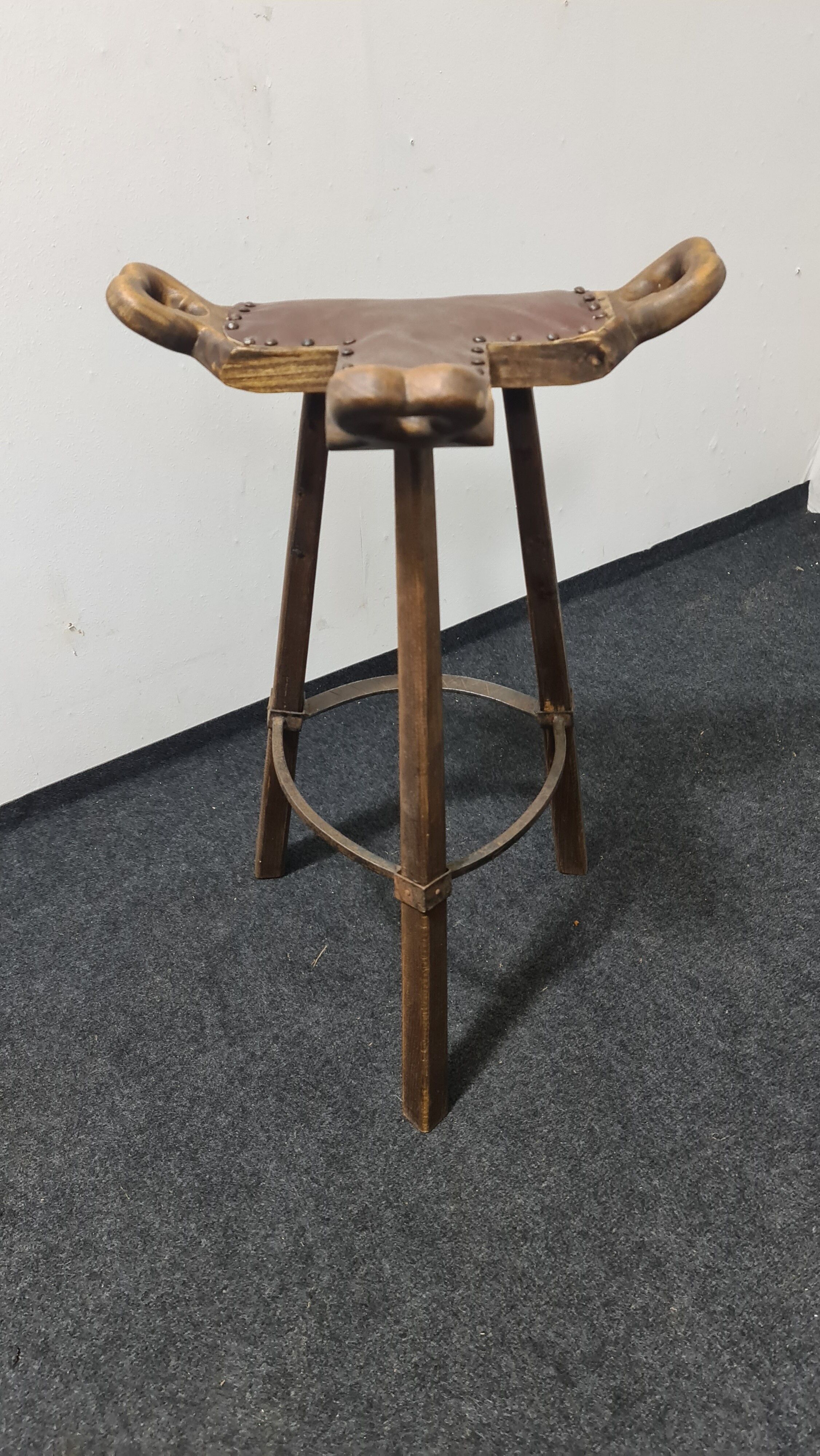 A set of four vintage Spanish Bar stool