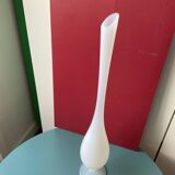 Soliflore vintage en verre opalin