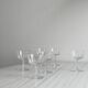 Set of 6 vintage glass cups for ice cream or champagne