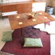vintage coffee table with up and down system, dining table up to 10 people