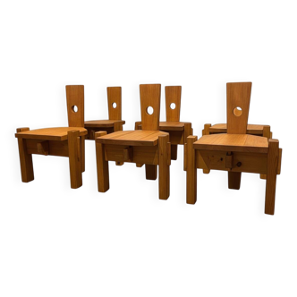 6 chaises d'Erwin Egel pour Dieter Güllert
